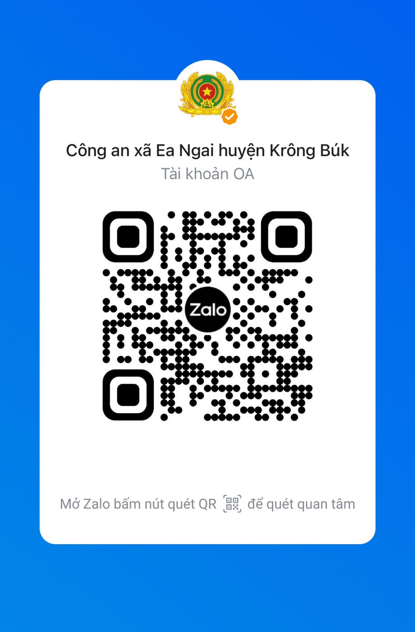 Trang Zalo Công an xã Ea Ngai, huyện Krông Búk, tỉnh Đắk Lắk